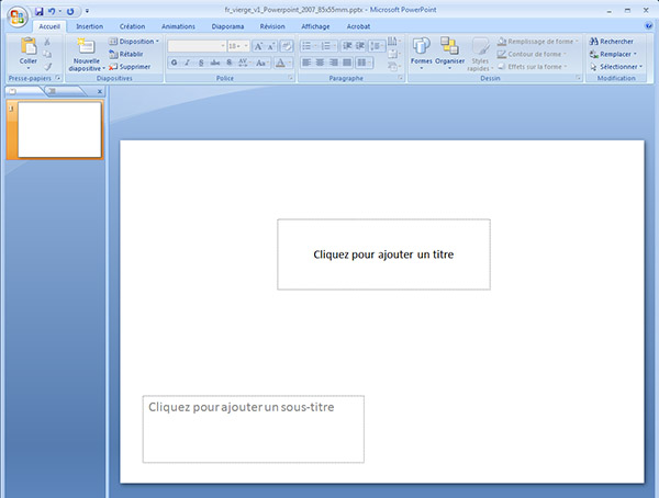 gabarit de carte Powerpoint