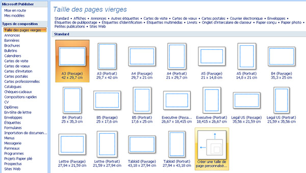 Cartes de visite d’après fichier